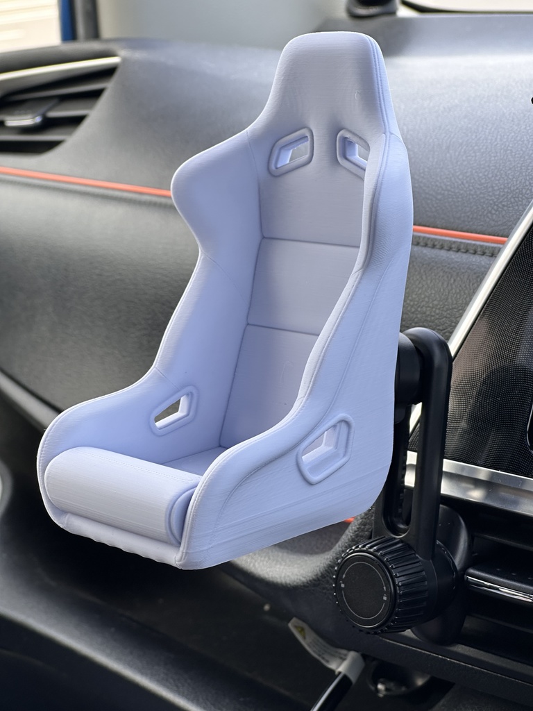 【1/6ドール用】車載撮影対応 フルバケットシート(MagSafeマウント方式)【MagSafeスマホホルダーは付属しません】