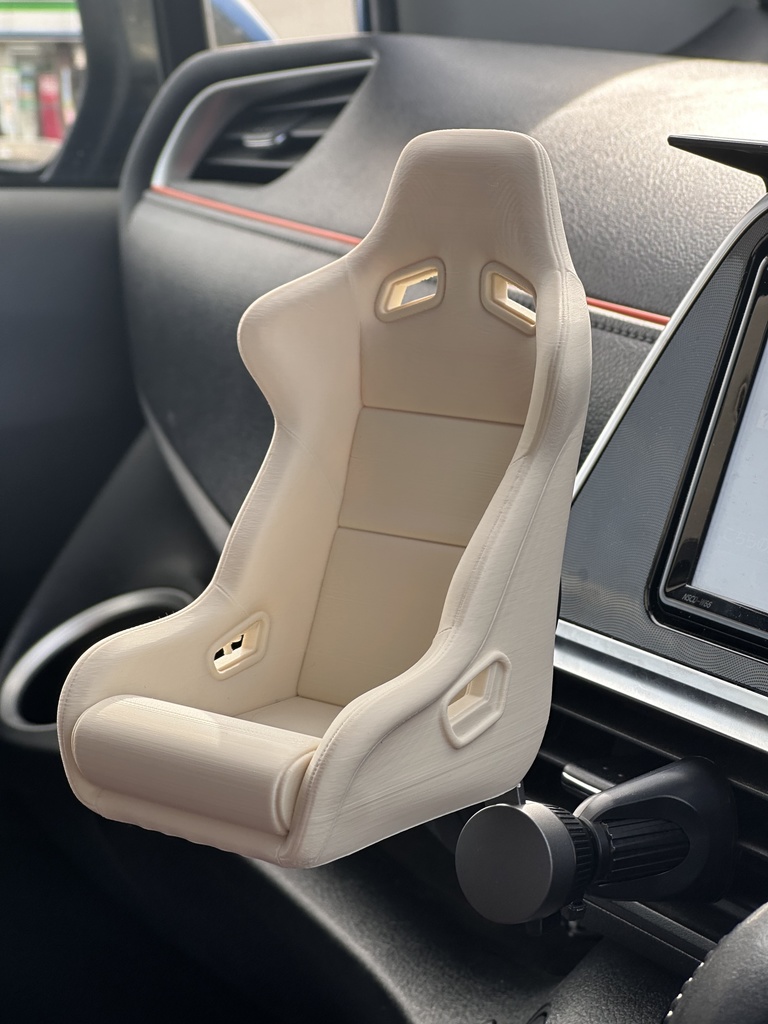 【1/6ドール用】車載撮影対応 フルバケットシート(MagSafeマウント方式)【MagSafeスマホホルダーは付属しません】