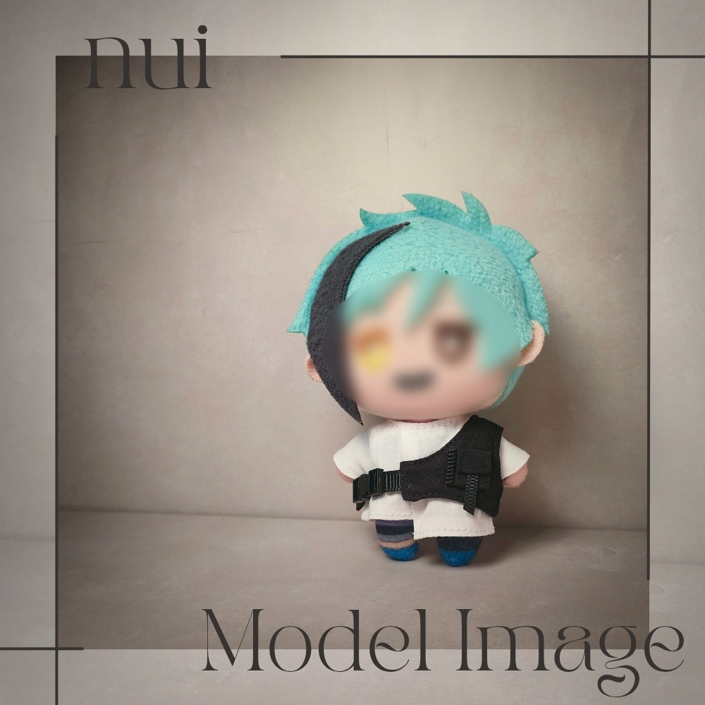 【10cmマスコットモデルサイズ】ベストつきアシメトップス