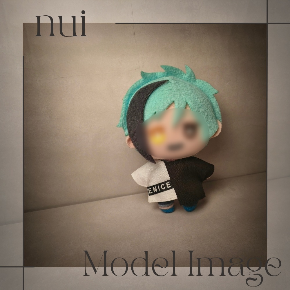 【10cmマスコットモデルサイズ】バイカラートップス