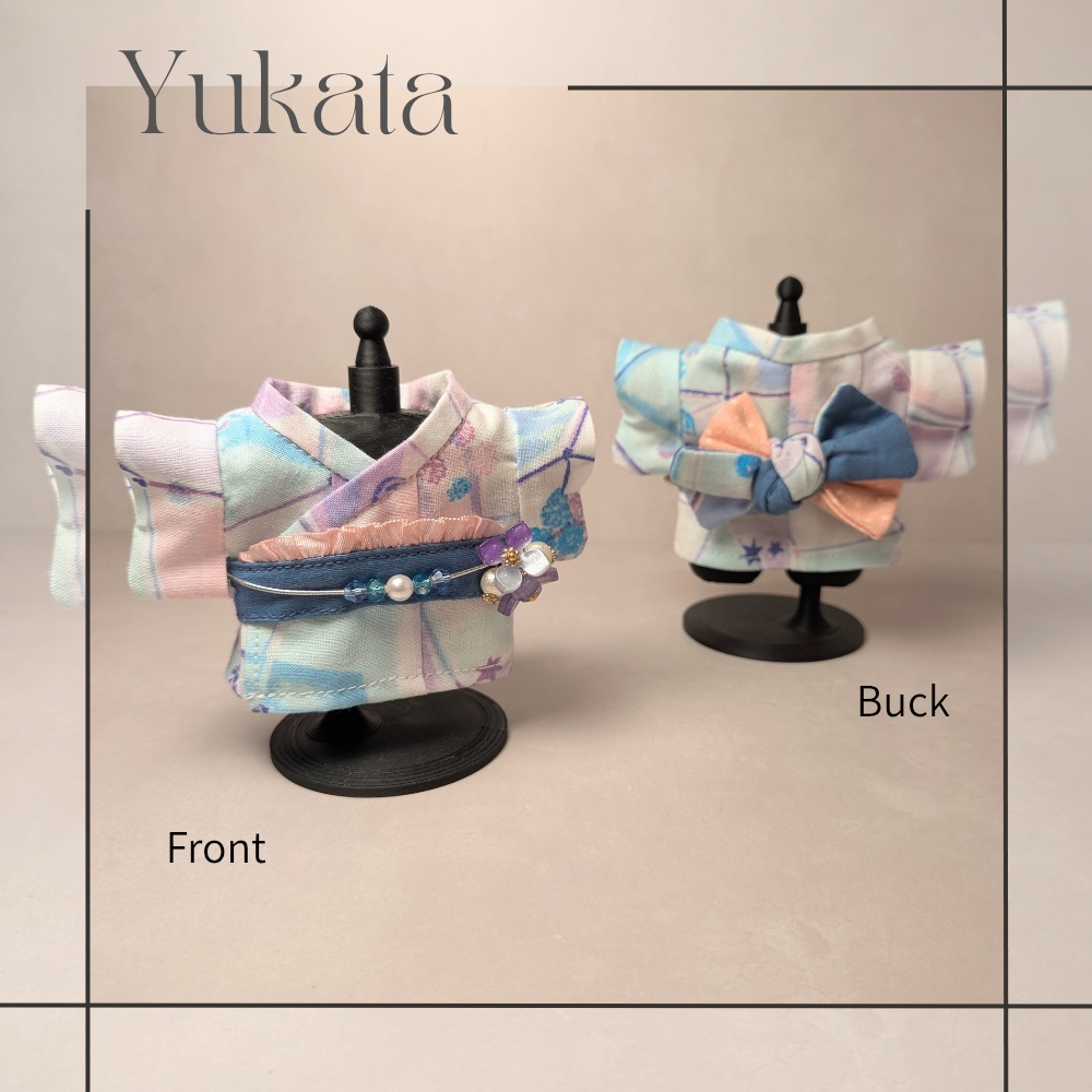 【いつぬいモデルサイズ】浴衣セット − 夢みる金平糖 −