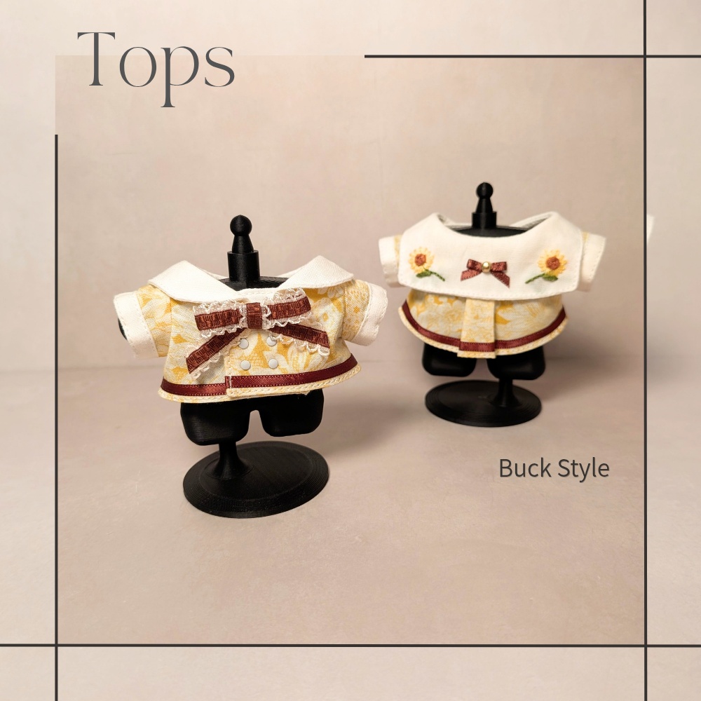 【いつぬいモデルサイズ】セーラートップスセット(3Item) − ひまわり −