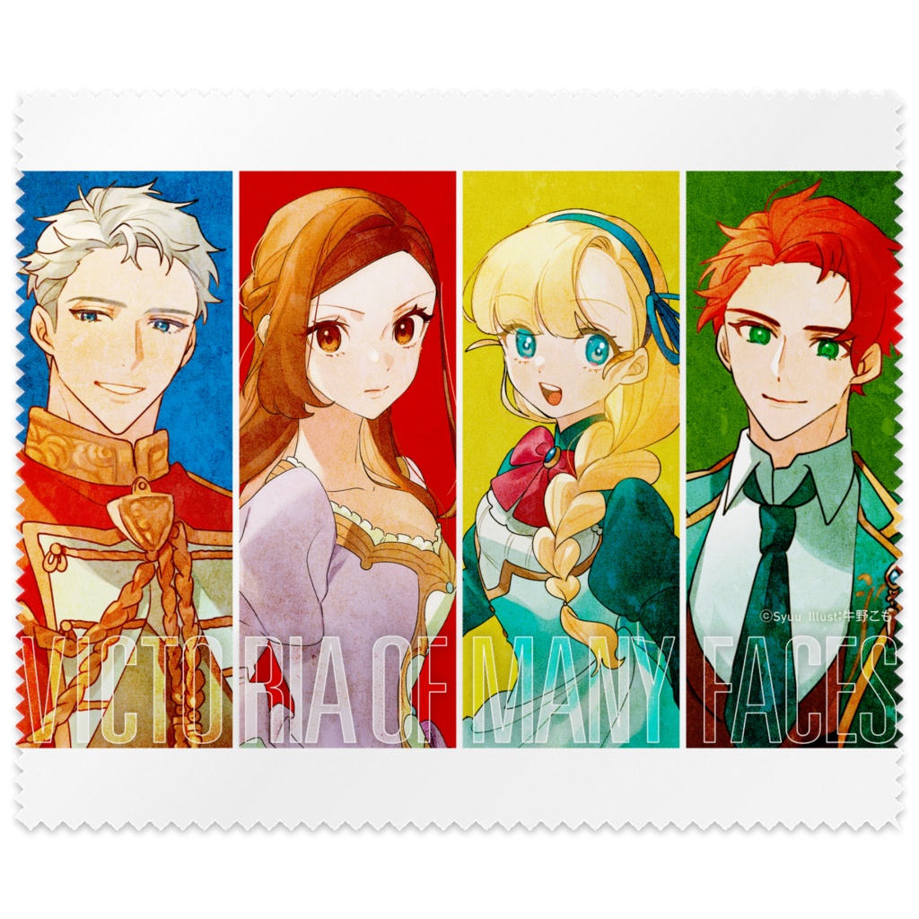 手札が多めのビクトリア　イラストマイクロファイバークロス