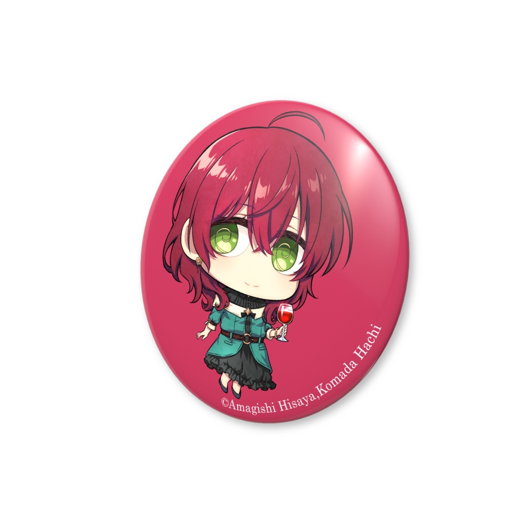 魔導具師ダリヤはうつむかない 12周年ちみキャラ缶バッジ