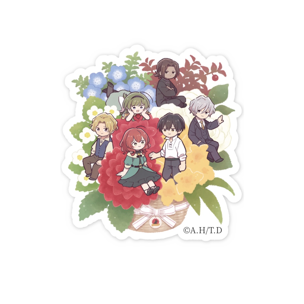 魔導具師ダリヤはうつむかない 『まどダリ』season1記念イラスト スマホステッカー