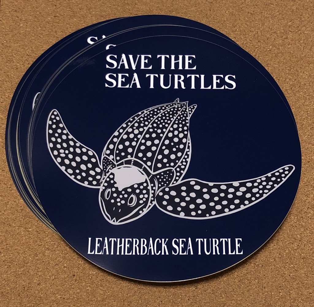 オサガメ耐水耐候ステッカー(特大)