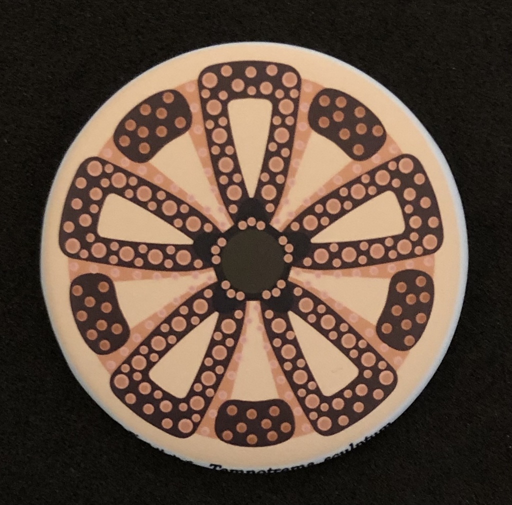 コデマリウニ殻モチーフデザイン缶バッジ