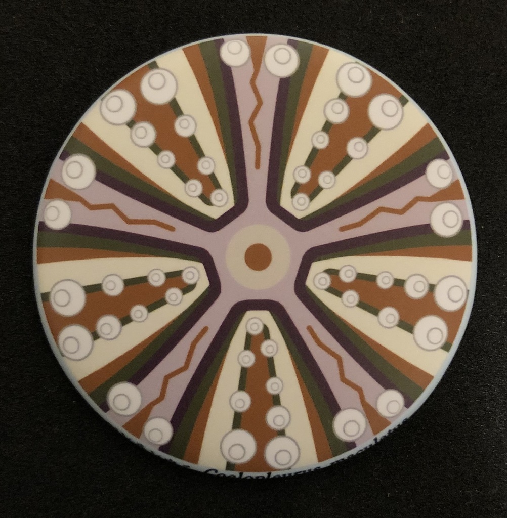 ベンテンウニ殻モチーフデザイン缶マグネット