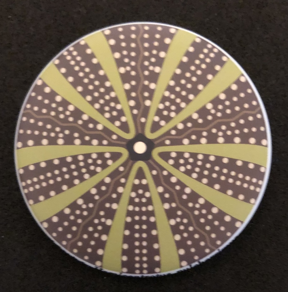 バフンウニ殻モチーフデザイン缶バッジ