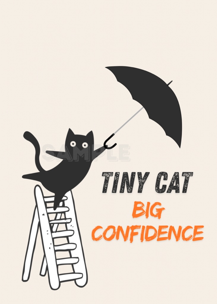 Tiny Cat, Big Confidence | 小さな猫、大きな自信