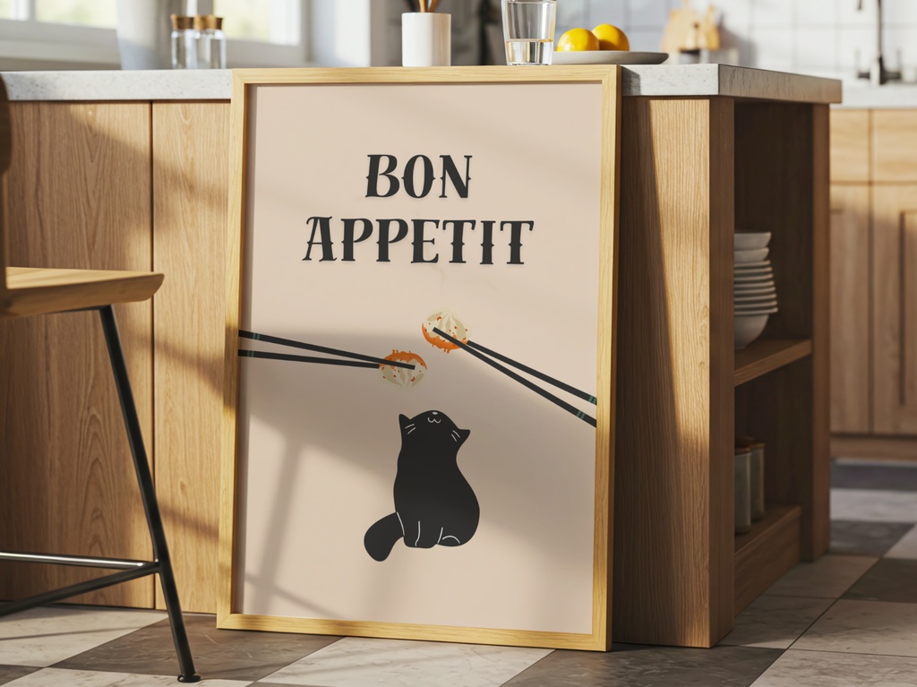 Kitchen Cat – Bon Appetit Cat|フード好き猫