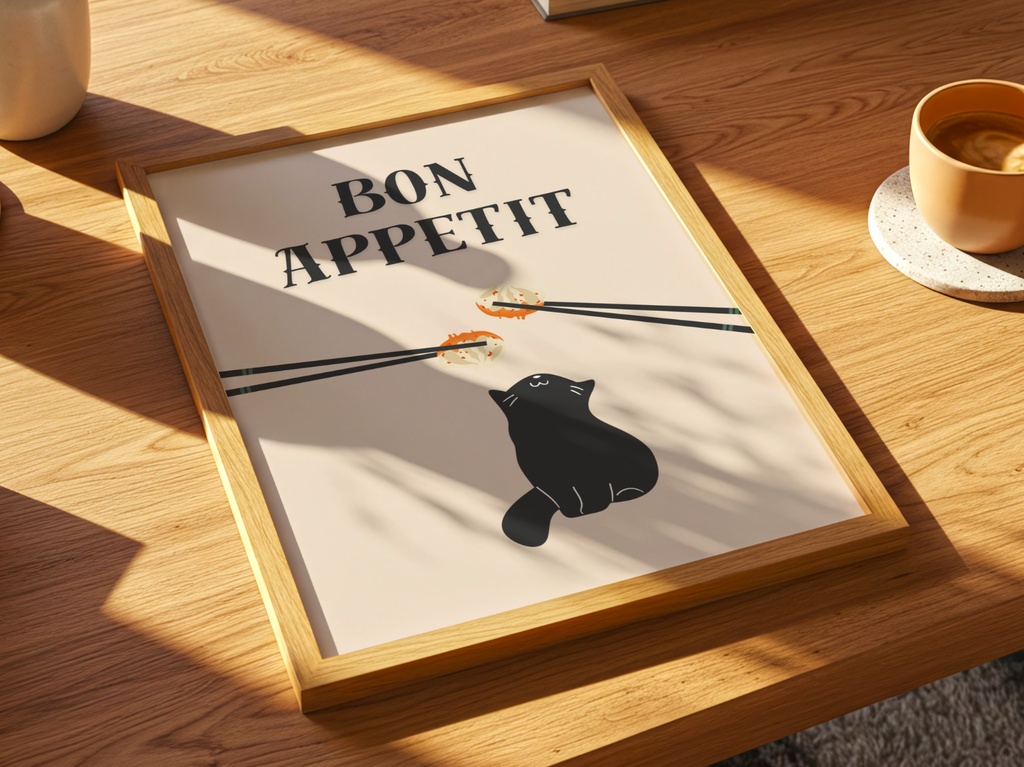 Kitchen Cat – Bon Appetit Cat|フード好き猫