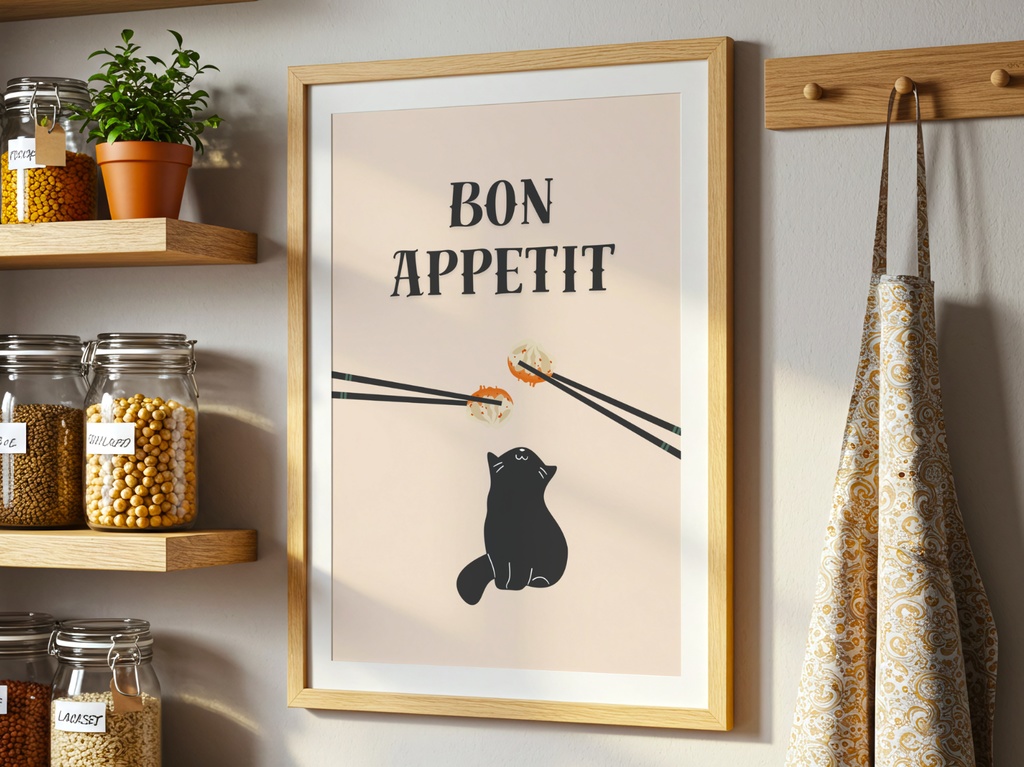 Kitchen Cat – Bon Appetit Cat|フード好き猫
