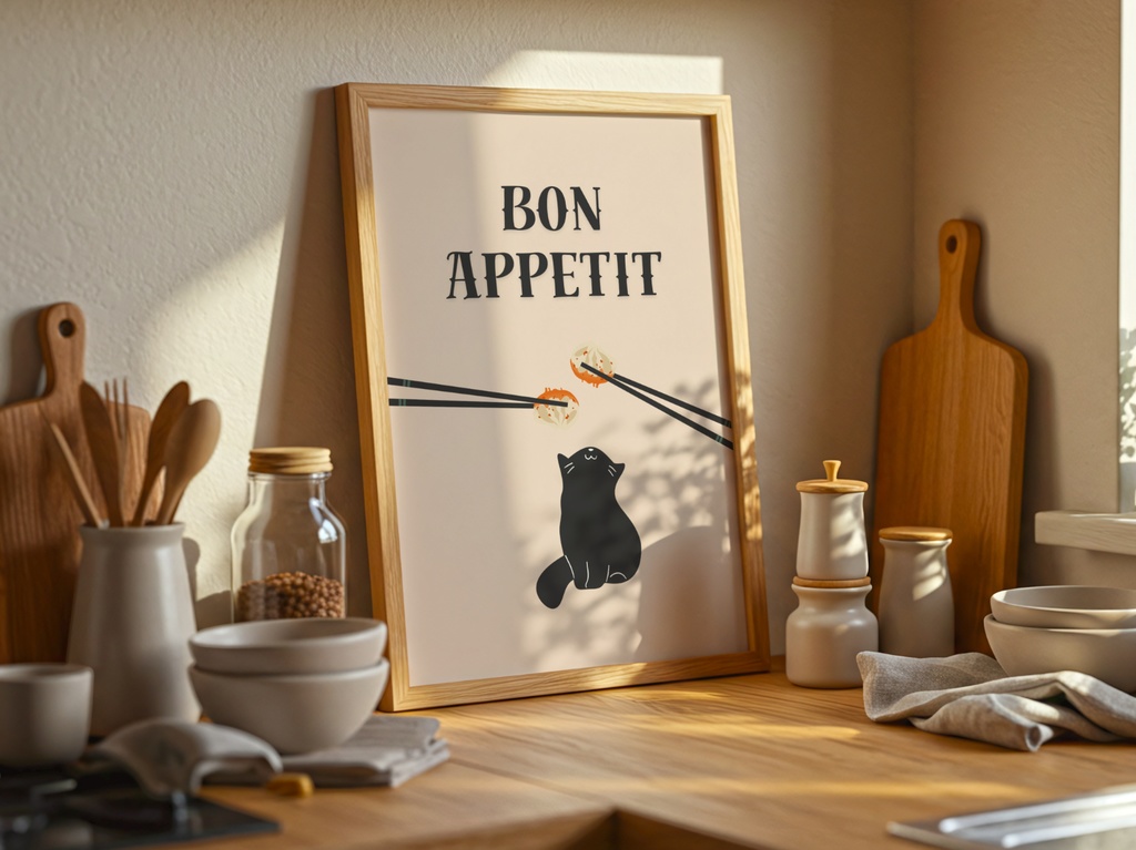 Kitchen Cat – Bon Appetit Cat|フード好き猫