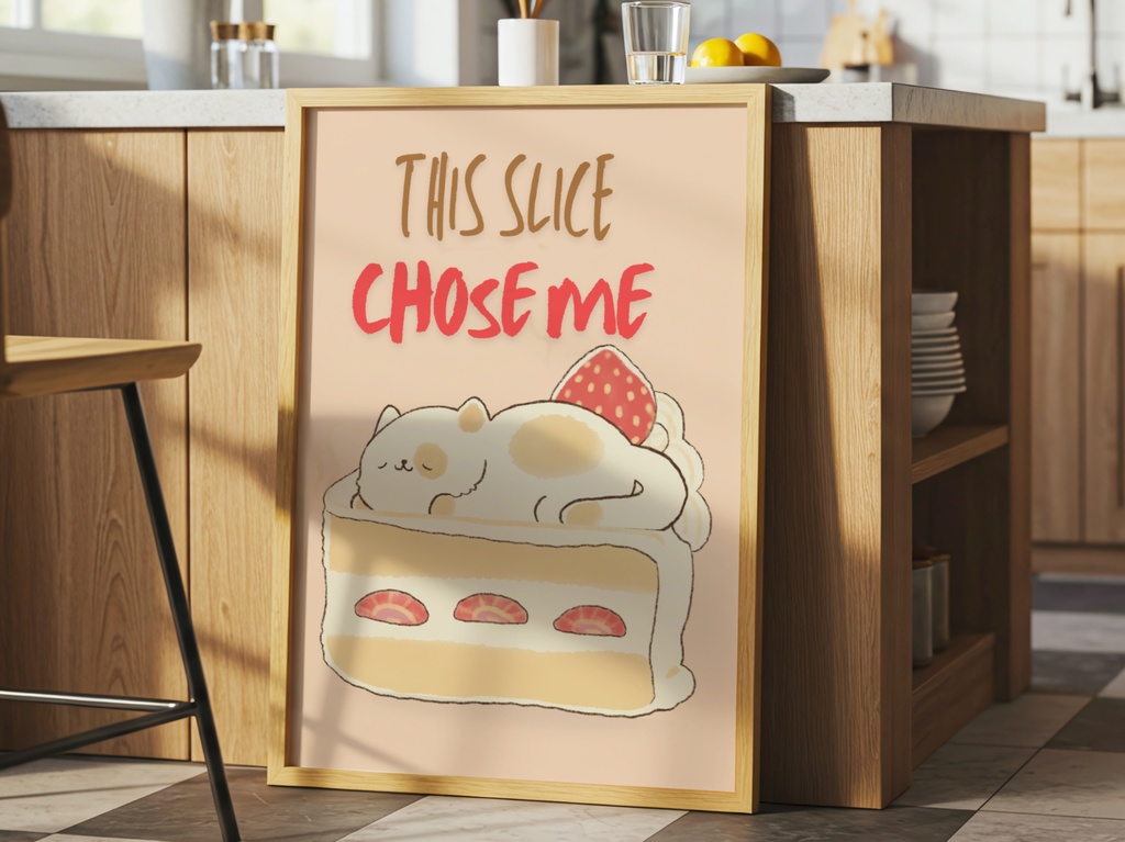 Kitchen Cat – Cake Slice|キッチン猫 ケーキ