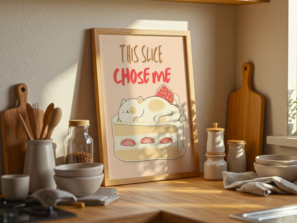 Kitchen Cat – Cake Slice｜キッチン猫 ケーキ