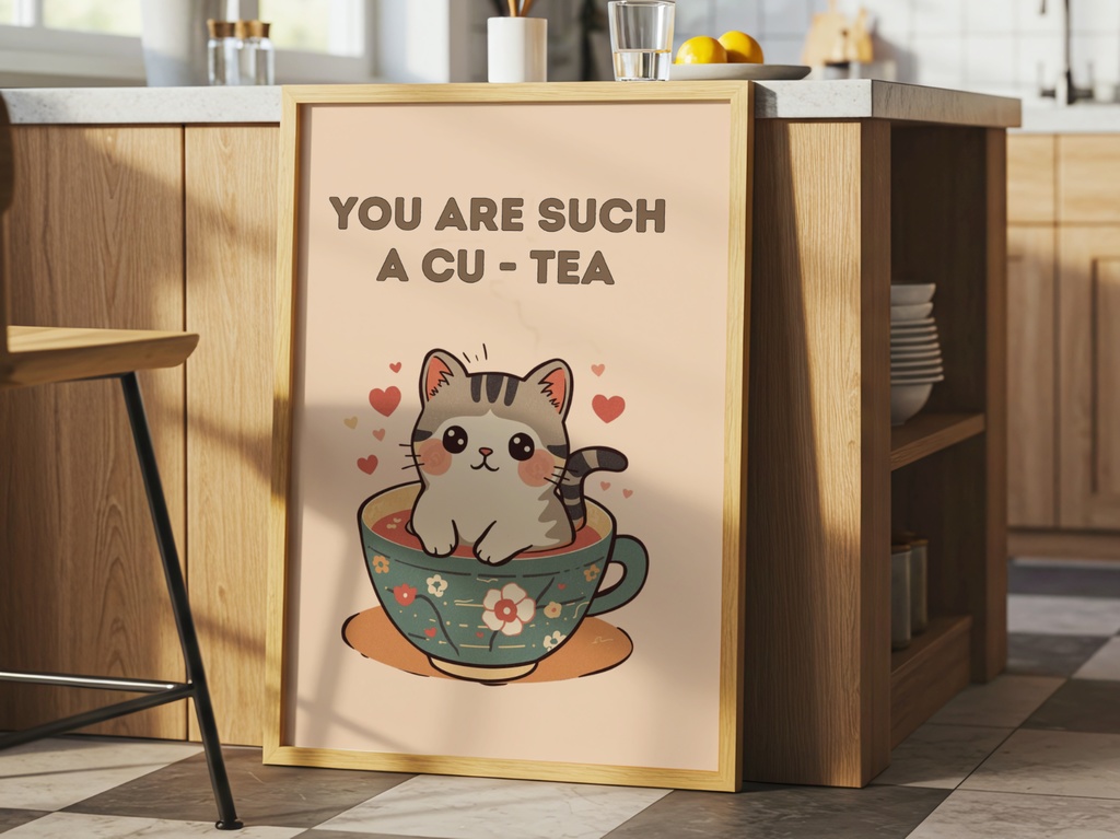 キッチン猫シリーズ03｜キューティーな紅茶｜Kitchen Cat Series 03