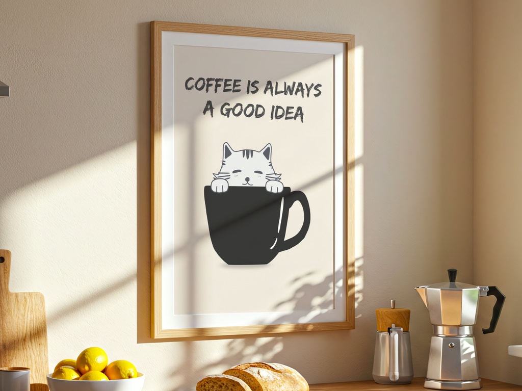 キッチン猫シリーズ09|Coffee Time|Kitchen Cat Series 09