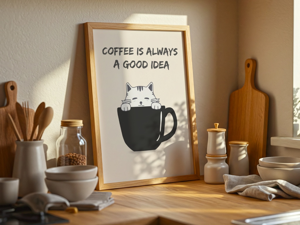 キッチン猫シリーズ09|Coffee Time|Kitchen Cat Series 09