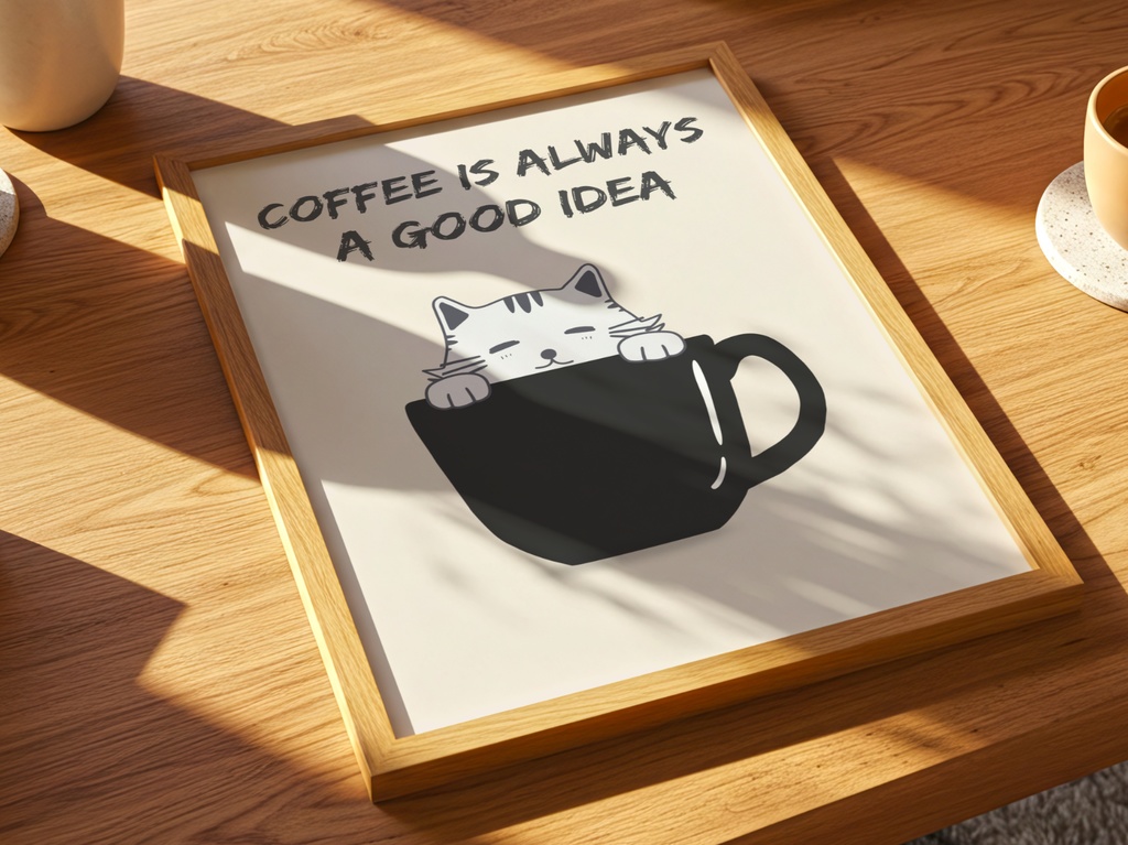 キッチン猫シリーズ09|Coffee Time|Kitchen Cat Series 09