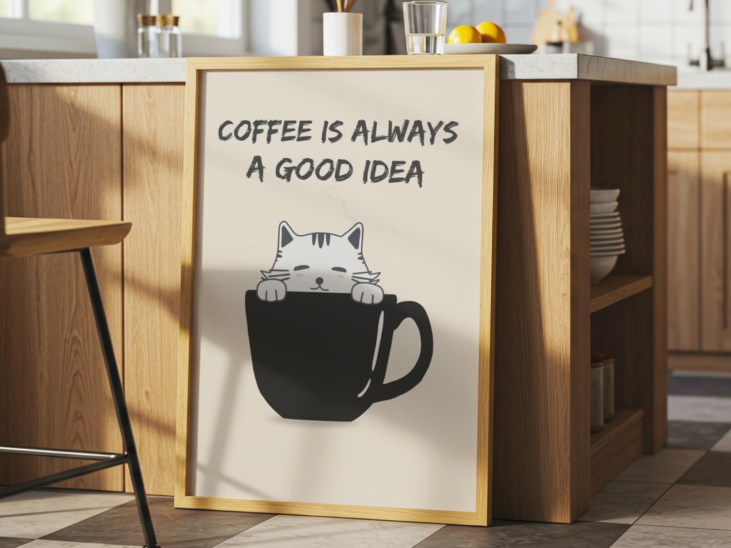 キッチン猫シリーズ09｜Coffee Time｜Kitchen Cat Series 09