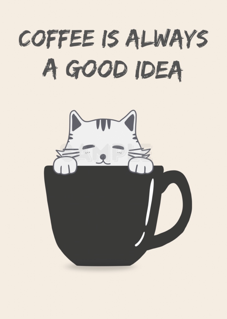 キッチン猫シリーズ09|Coffee Time|Kitchen Cat Series 09