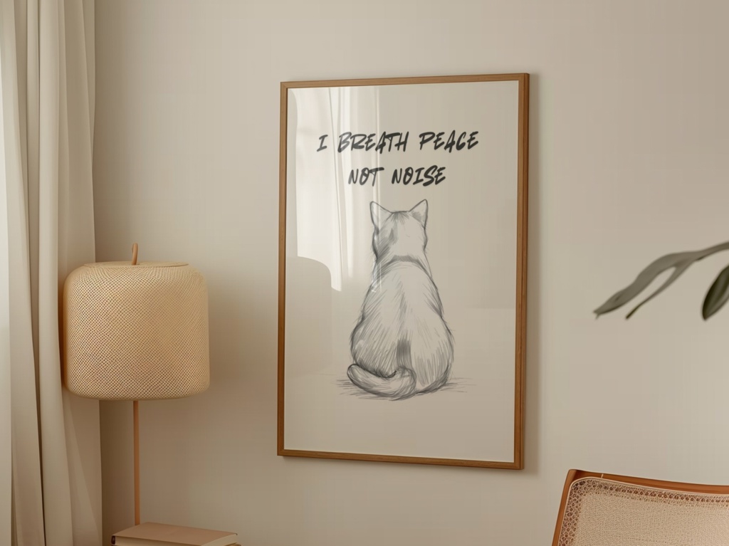 I Breathe Peace, Not Noise｜静けさを吸い込む   – Introvert Cat Cozy Series 07 –