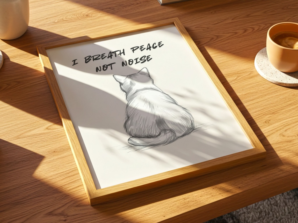 I Breathe Peace, Not Noise|静けさを吸い込む – Introvert Cat Cozy Series 07 –