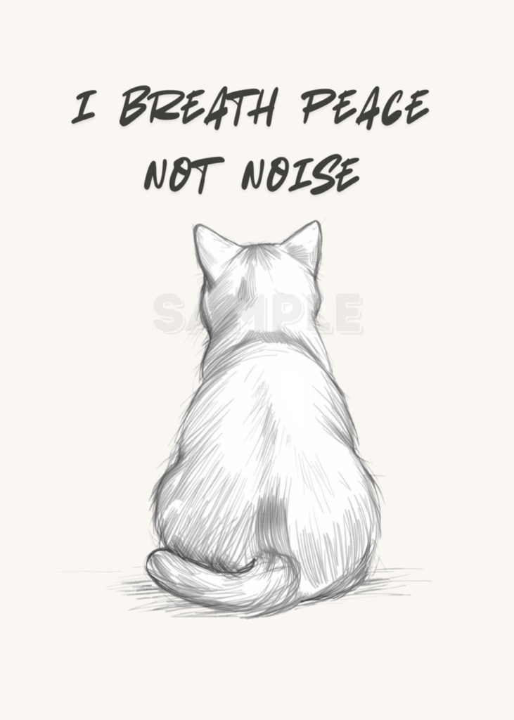 I Breathe Peace, Not Noise|静けさを吸い込む – Introvert Cat Cozy Series 07 –