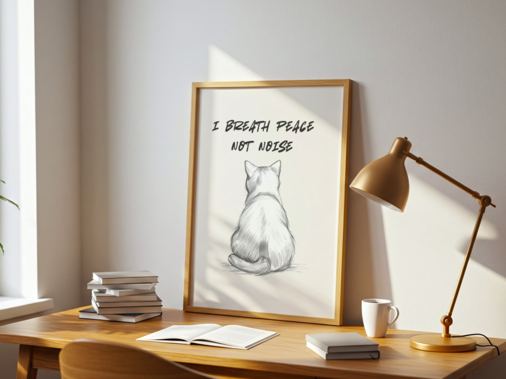 I Breathe Peace, Not Noise|静けさを吸い込む – Introvert Cat Cozy Series 07 –