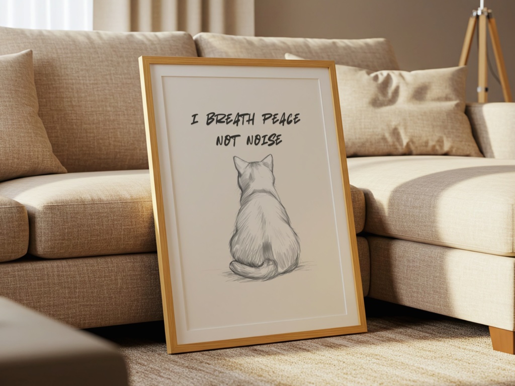 I Breathe Peace, Not Noise|静けさを吸い込む – Introvert Cat Cozy Series 07 –