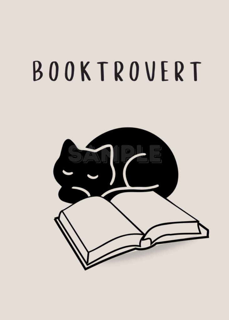 Introverted Cat Quote Series 13 – Booktrovert|本が好きな猫