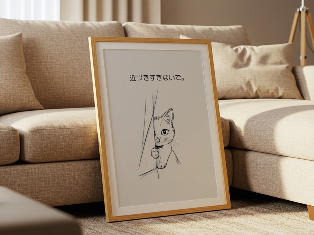 Introverted Cat Quote Series 05 – Keep Your Distance|近づきすぎないで。