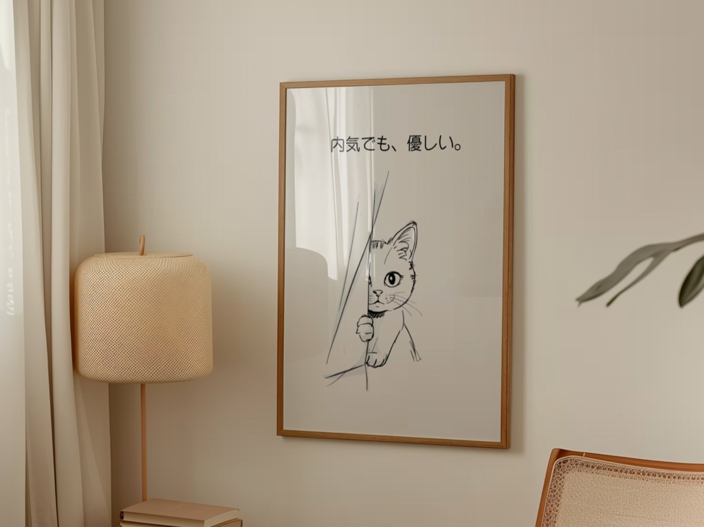 Introverted Cat Quote Series 08 – Gentle Soul|内気でも、優しい。