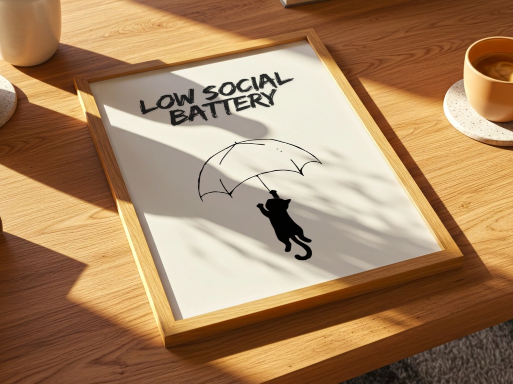 雨の日のIntrovert Cat 07|Low Social Battery