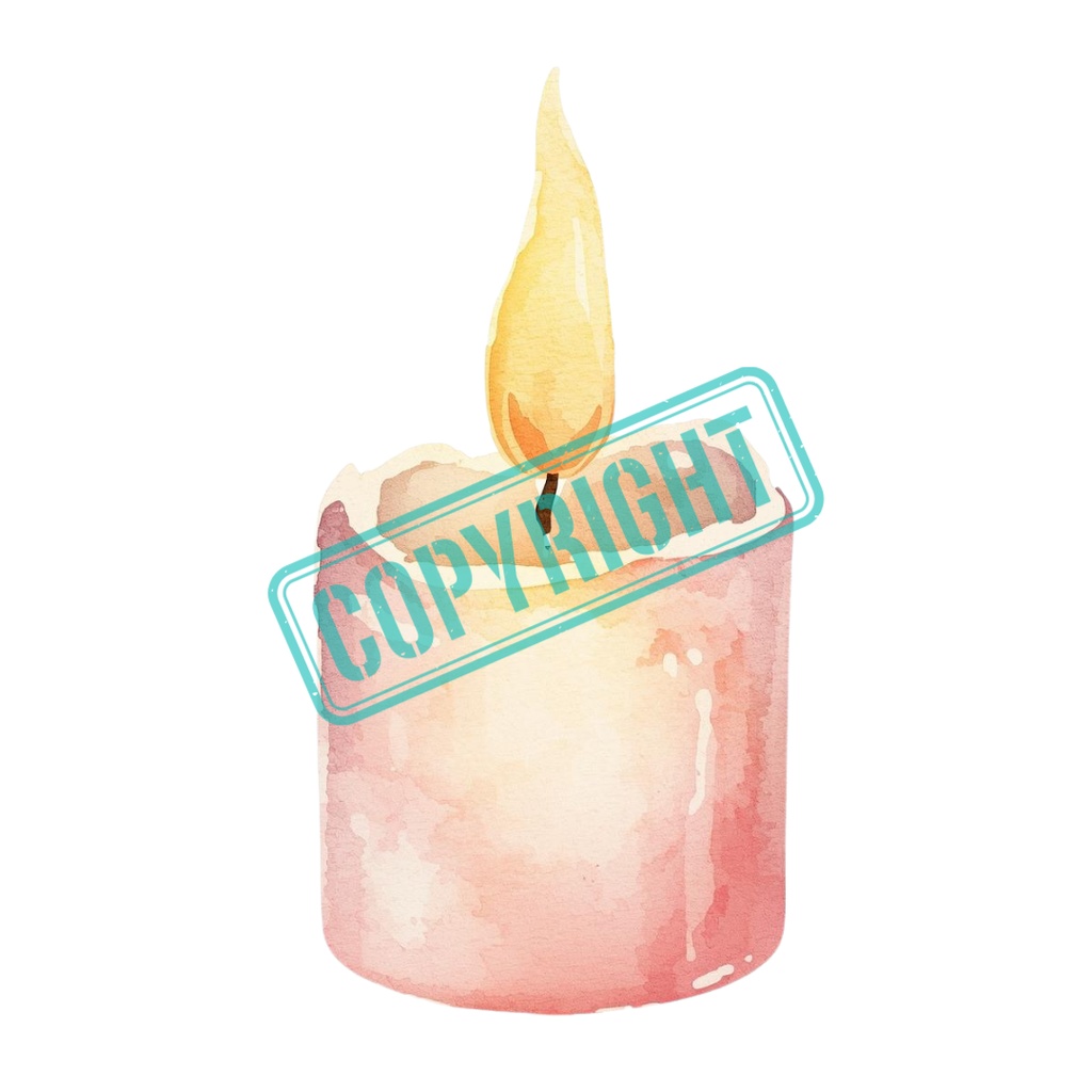 水彩風タロット占いグッズクリップアート 11種類セット【PNG/アンティーク可愛いパステルカラー】