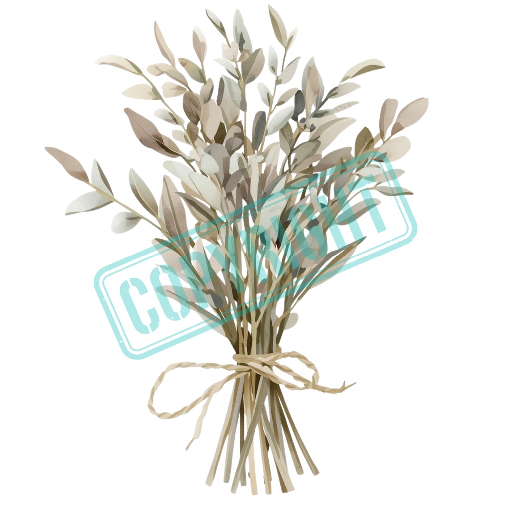 水彩風アンティーク可愛い浄化アイテムクリップアート 13種類セット【PNG/パステルカラー】