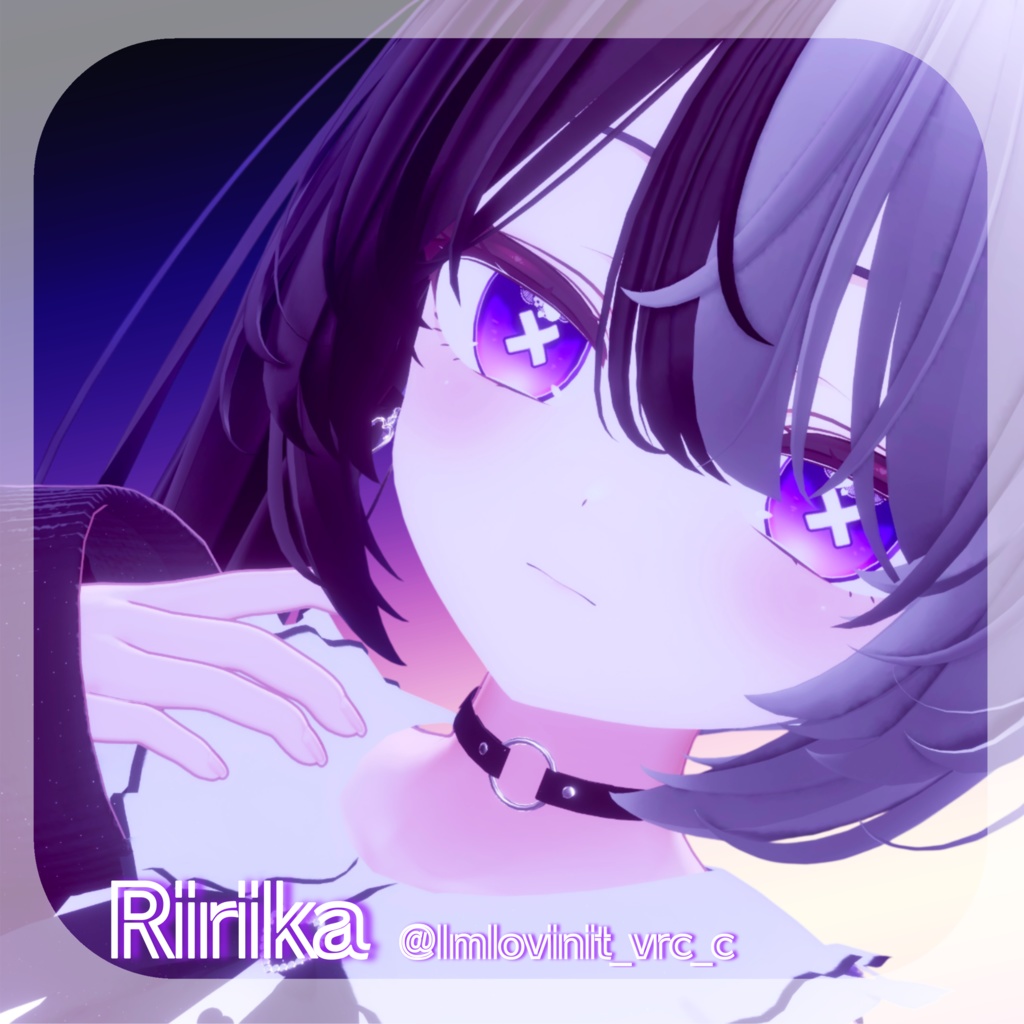 【4アバター対応】xxSecretlaceEye【11color】