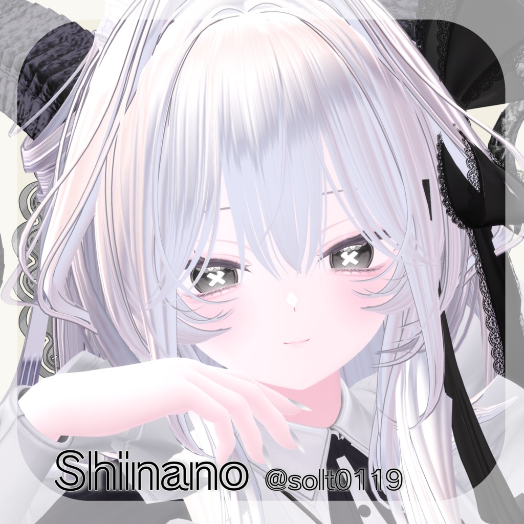 【4アバター対応】xxSecretlaceEye【11color】