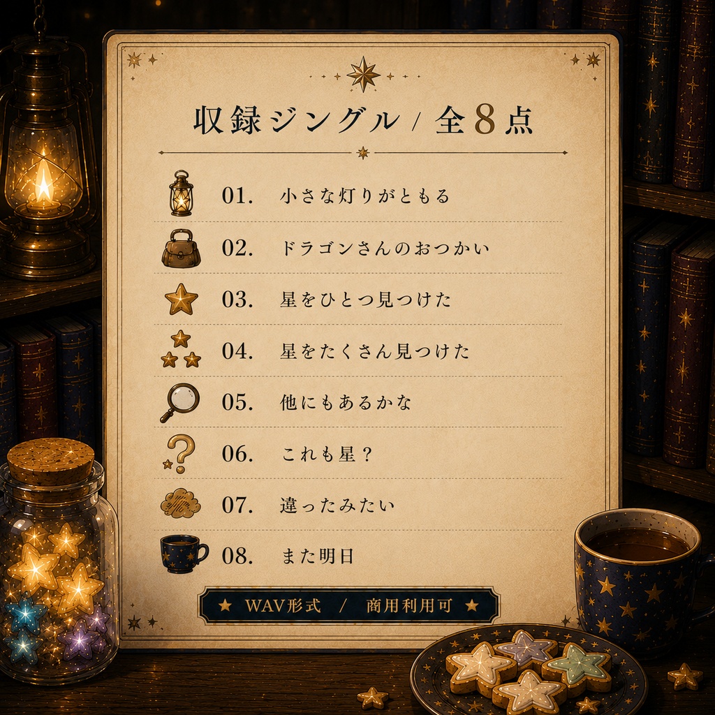 星の棚の小さな音|チェレスタ・ジングル素材集 Vol.1