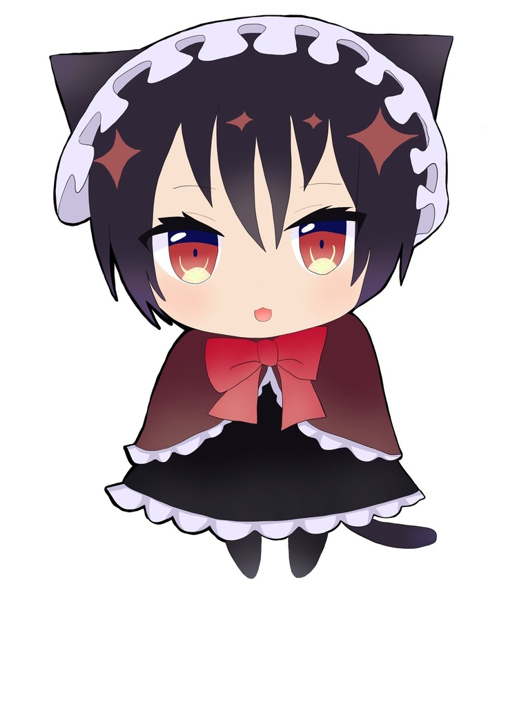 猫耳メイドシンアクリルキーホルダー