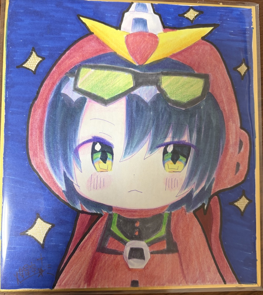 直筆色紙　MSパジャマ　アスラン