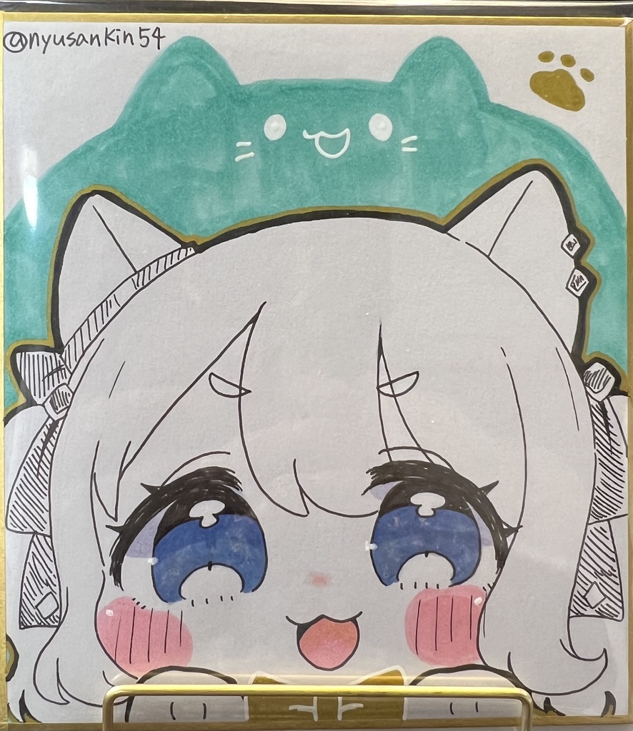 ジョーにゃんミニ色紙