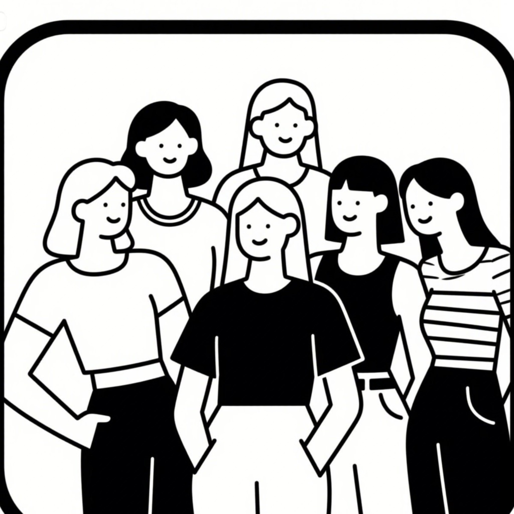 ビジネス用女性のアイコン素材