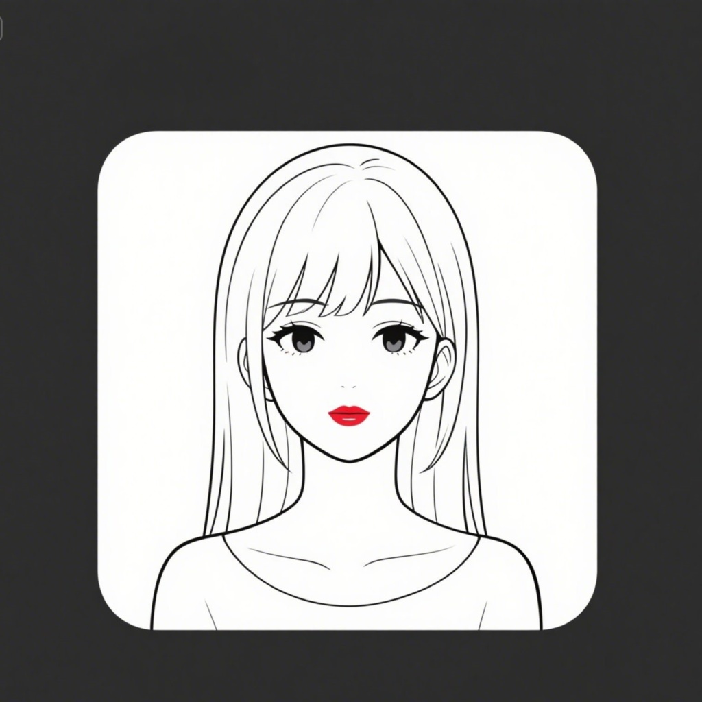 アイコン、イラスト素材（女性）