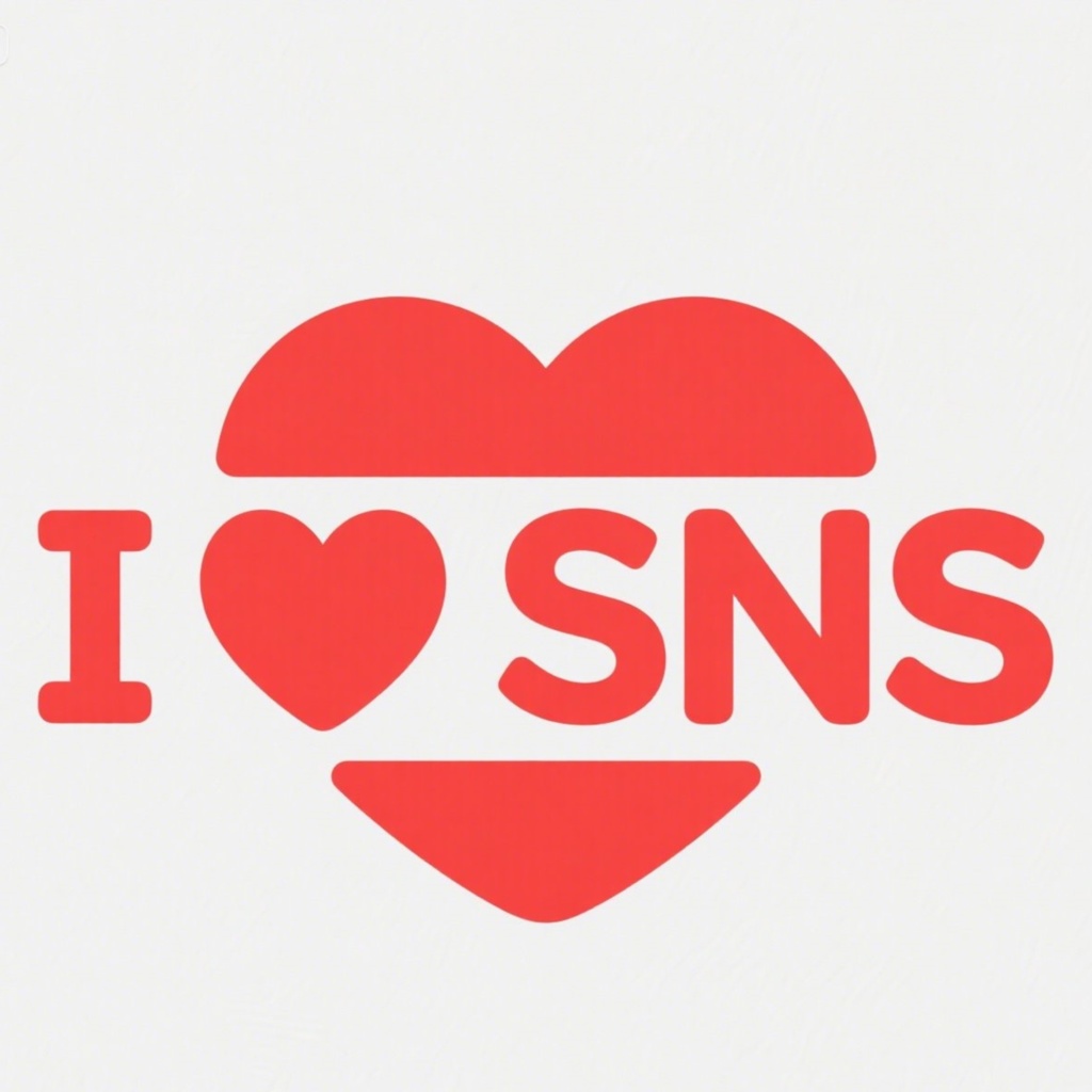 ハートデザインSNSアイコン素材