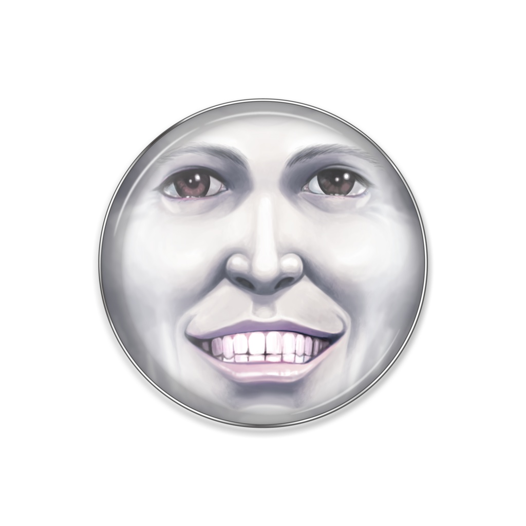 ピンバッジ 笑顔のままの君でいて 2.5cm