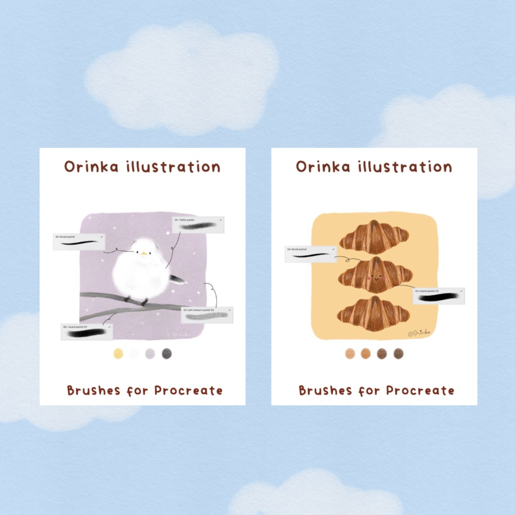 🌟【Pastel Cafe】絵が描きたくなるブラシセット