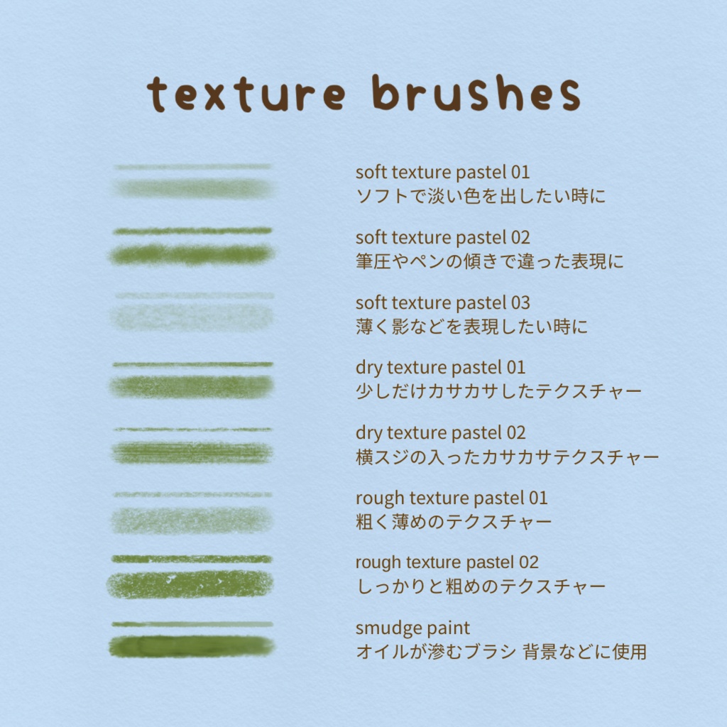 🌟【Pastel Cafe】絵が描きたくなるブラシセット