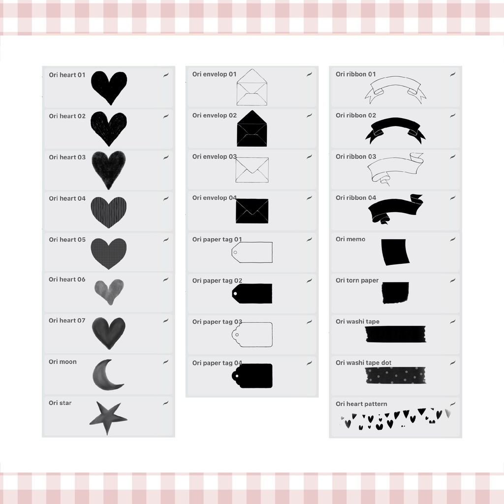 💌写真をオシャレに【コラージュ スタンプブラシ】